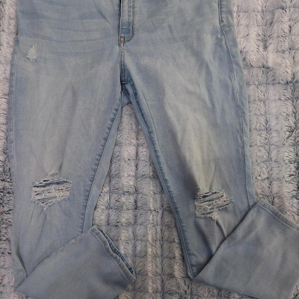 EUC Arizona Distressed High‎ Rise Jeggings size 19